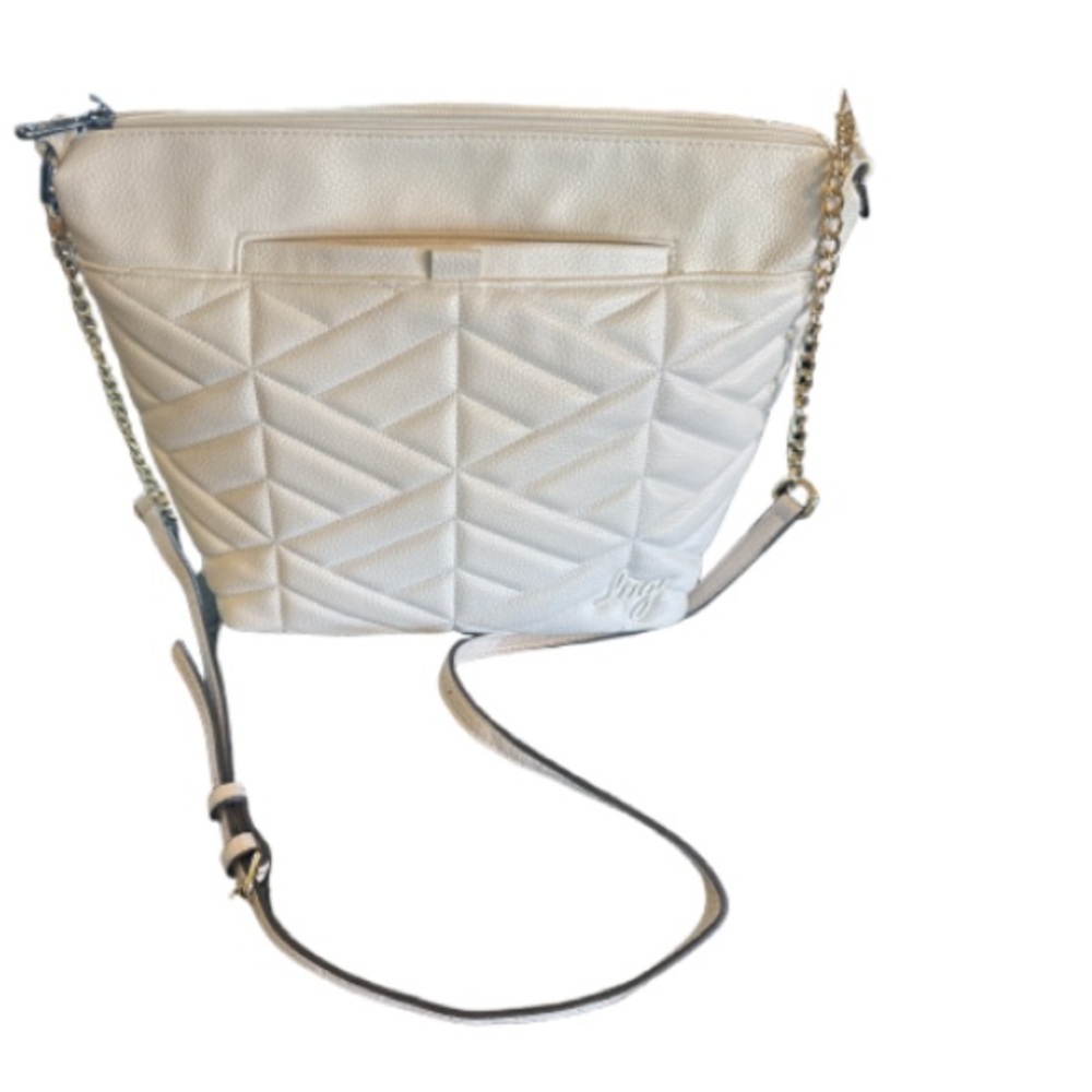 Lug white  Quilted Crossbody  flare XL Bag